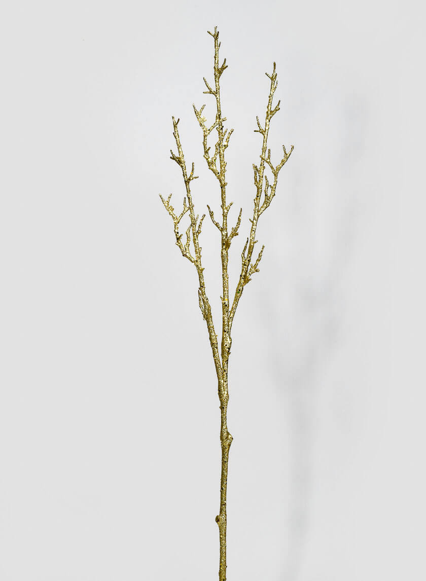 44in Long Gold Glitter Branch Decor Jamaligarden