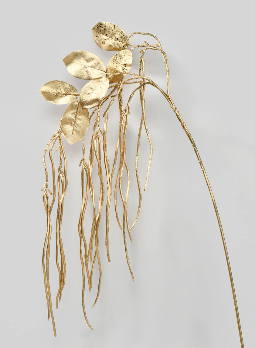 40in Long Gold Long Bean Spray Decor Jamaligarden