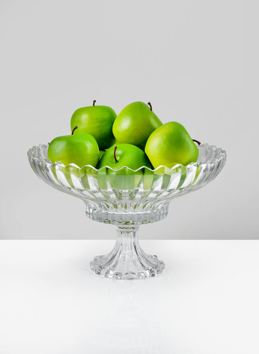 12.5in Wide The Grand Dame Glass Compote Decor Jamaligarden