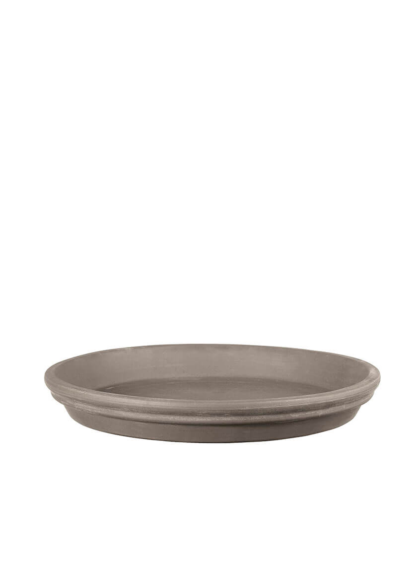Sottovaso Graphite Clay Saucer Decor Jamaligarden
