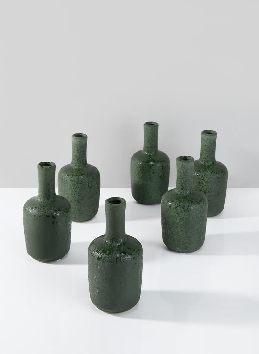 5.5in Tall Acapulco Green Sandstone Bud Vase Decor Jamaligarden