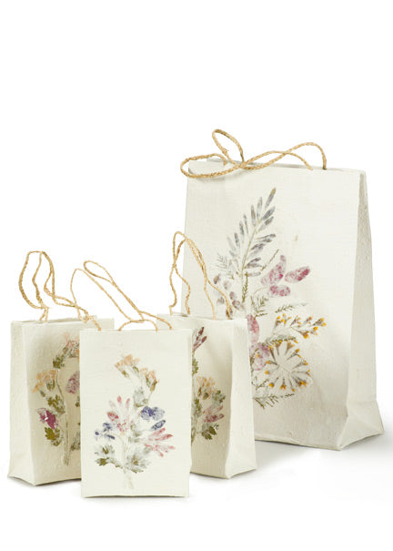 Antemoro Handmade Paper Bags With Dried Flowers Decor Jamaligarden