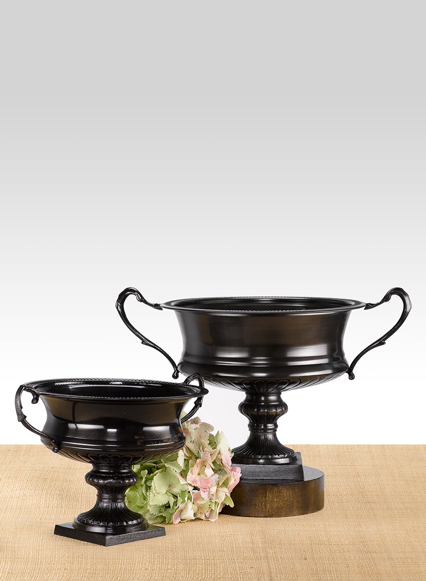 Antique Black Urns Decor Jamaligarden