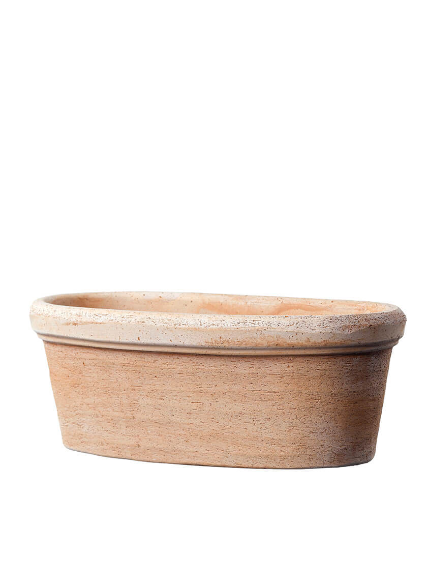 13.5in Long Etrusco Terracotta Oval Window Box Decor Jamaligarden