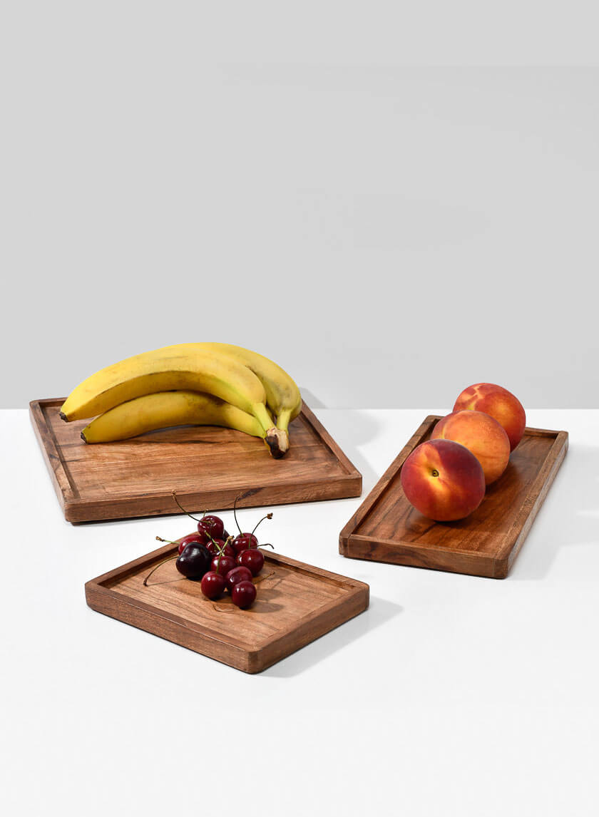 12in Long Lambok Wood Tray, Medium Decor Jamaligarden