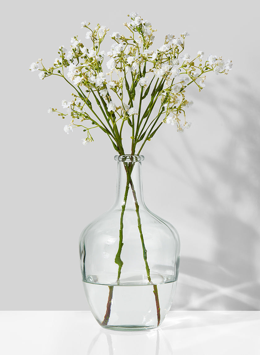 10in Tall Glass Bottle Vase Decor Jamaligarden