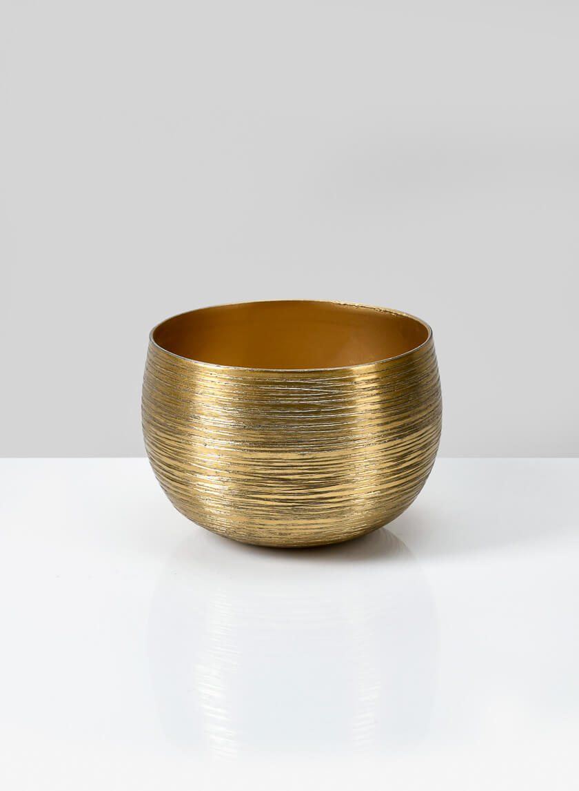 5in Wide Madras Etched Gold Bowl Decor Jamaligarden
