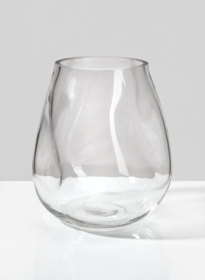 7.25in Tall Majorca Short Hand Blown Glass Vase Decor Jamaligarden
