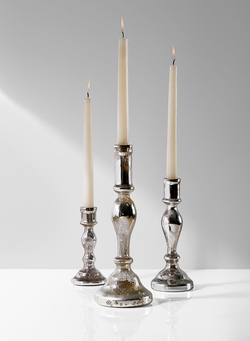 Antique Silver Glass Candlesticks Decor Jamaligarden