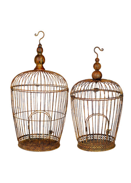 Rust Birdcages Decor Jamaligarden