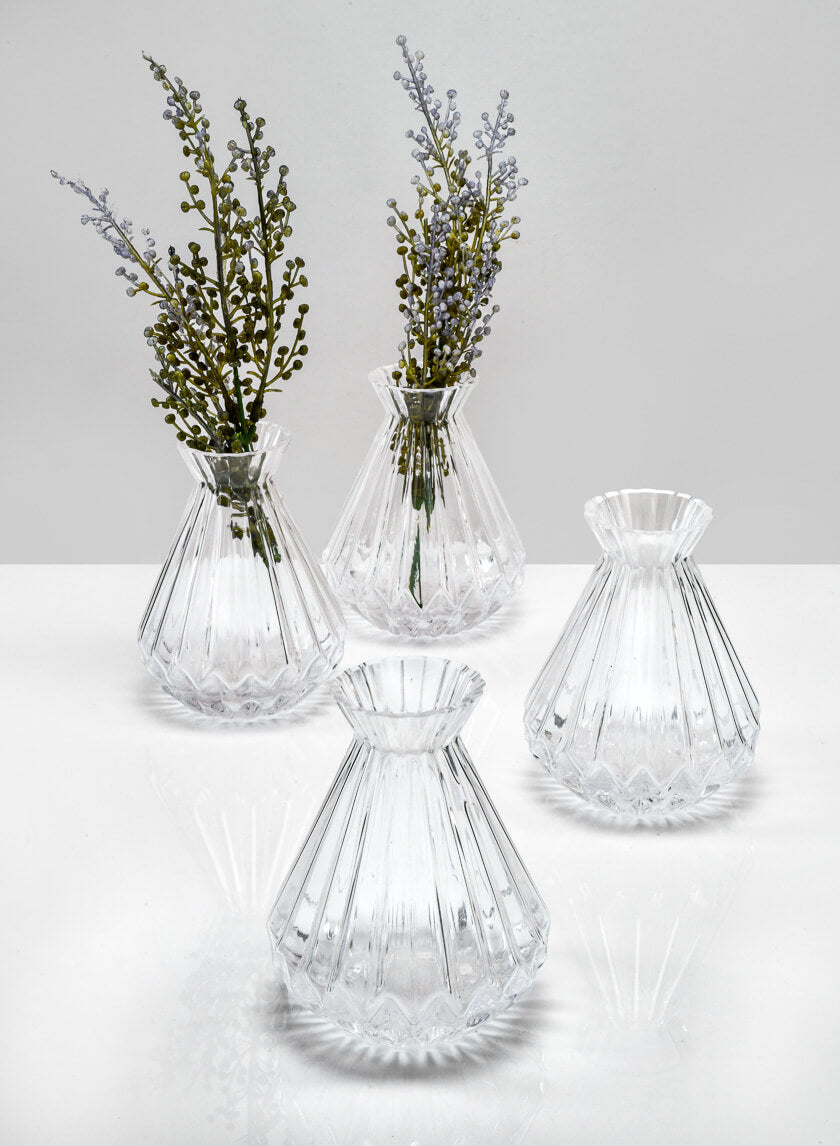 4.5in Tall Bonbon Glass Bud Vase Decor Jamaligarden