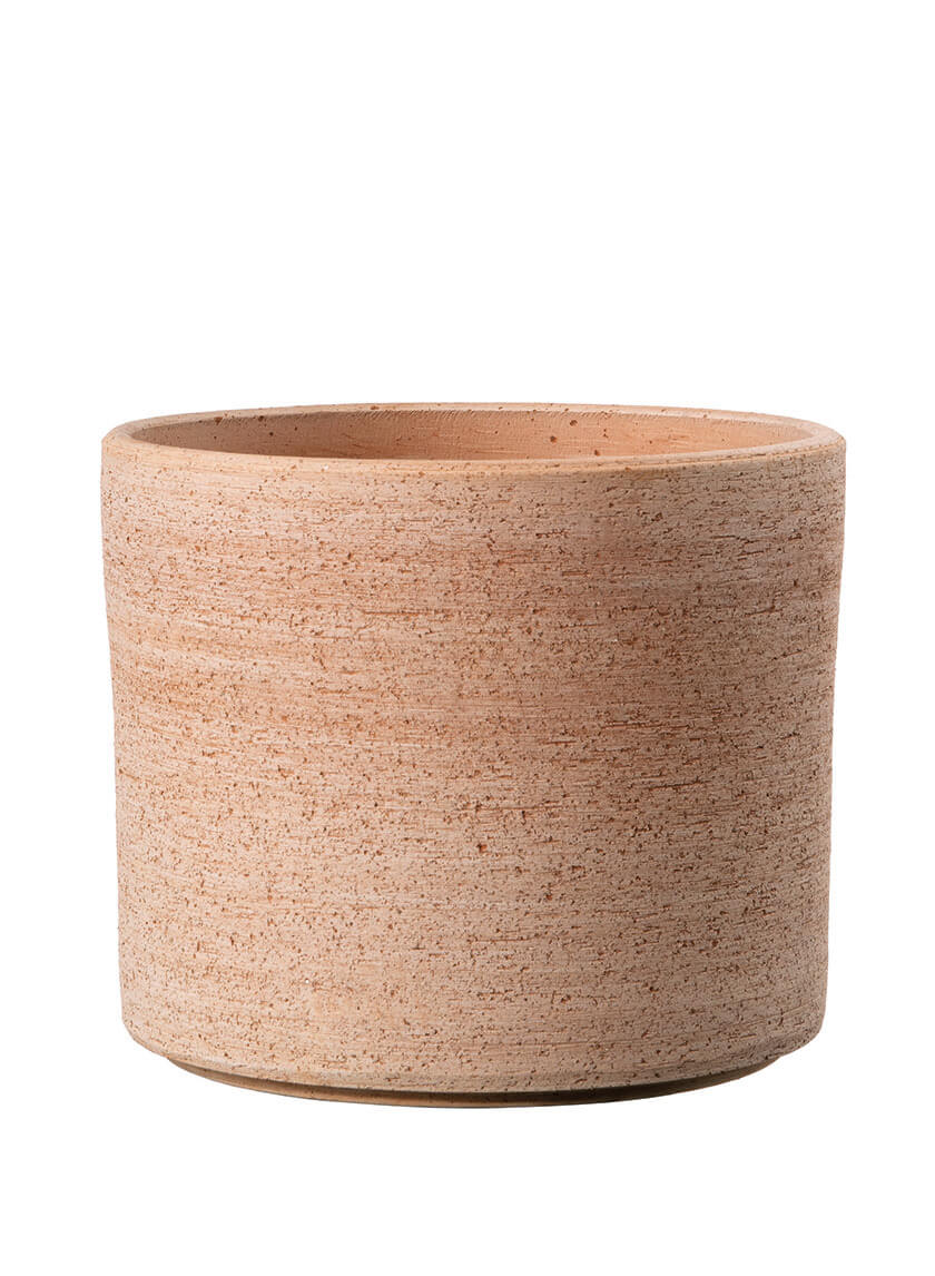 5in Tall Cilindro Luna Terracotta Pot Decor Jamaligarden