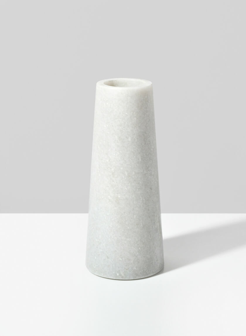 6in Tall White Marble Tuscan Column Vase Decor Jamaligarden