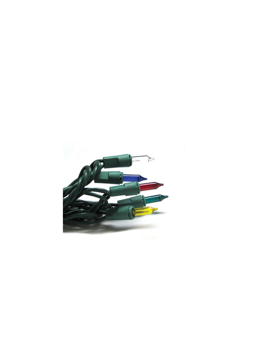 100 Multicolor, Green Wire Super Bright Light Set Decor Jamaligarden