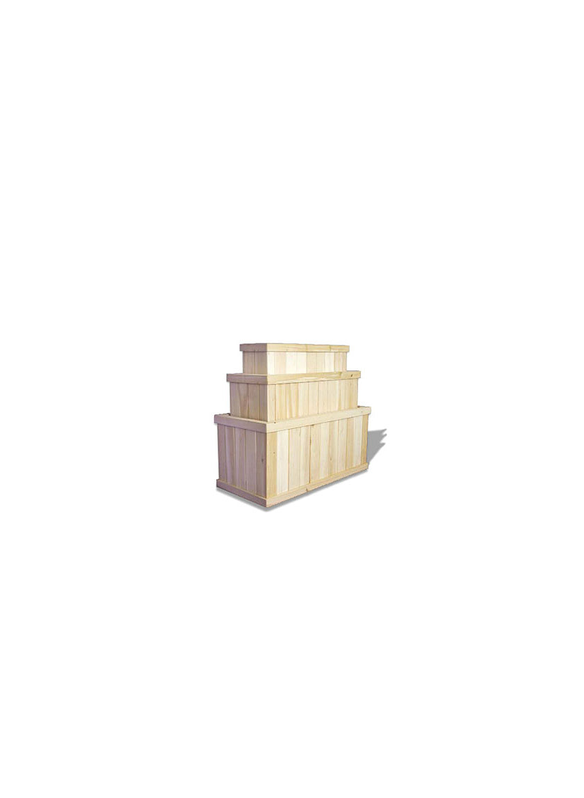 Natural Cedar Rectangular Deck Planters Decor Jamaligarden