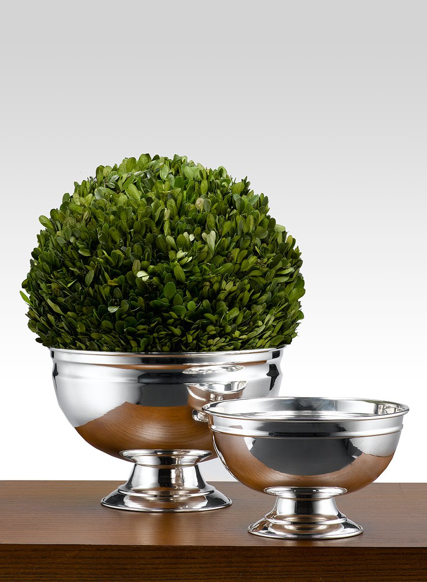 Silver Pedestal Bowls Decor Jamaligarden