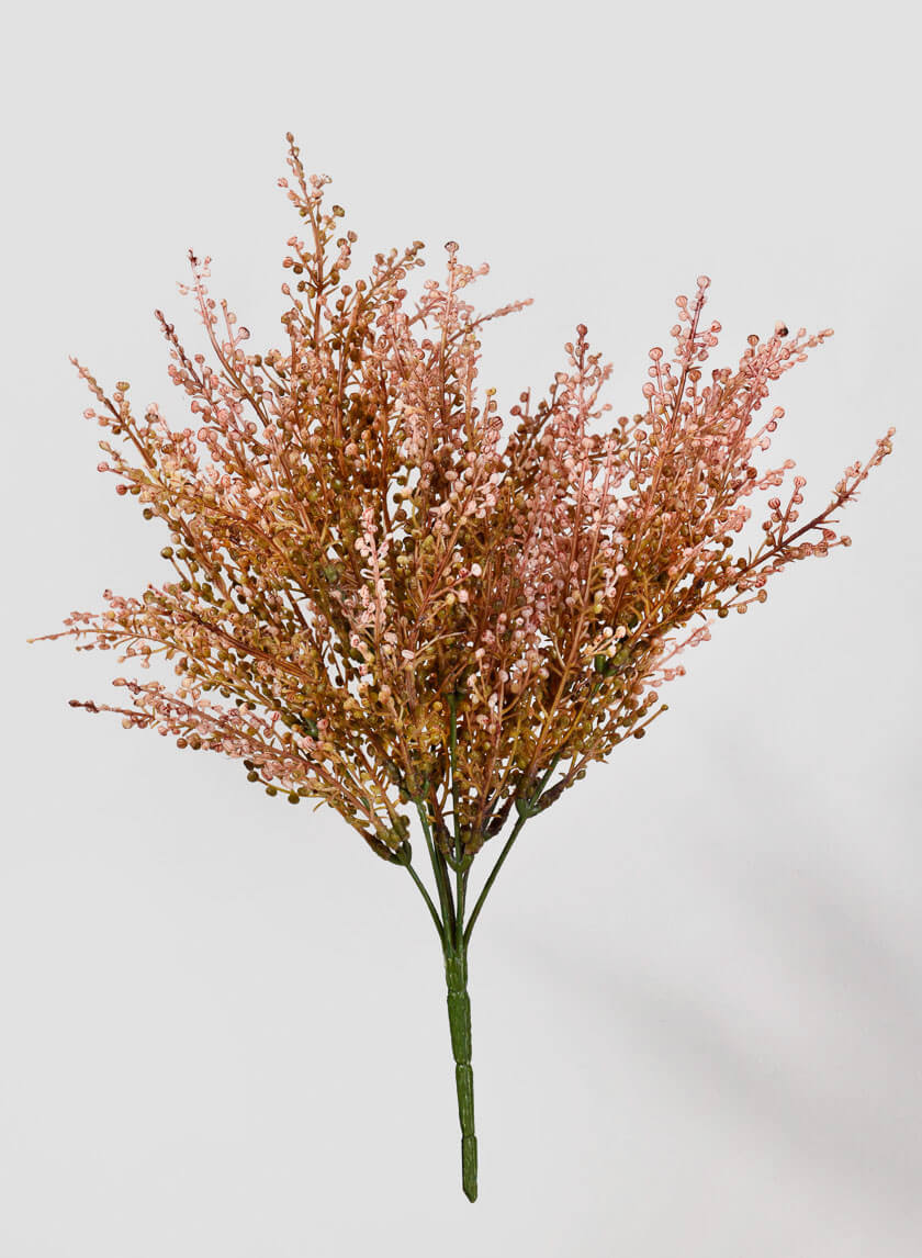 14.5in Long Pink Wild Heather Bush, Case of 12 Decor Jamaligarden