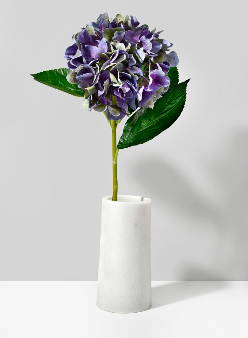 7.25in Tall White Marble Tuscan Column Vase Decor Jamaligarden