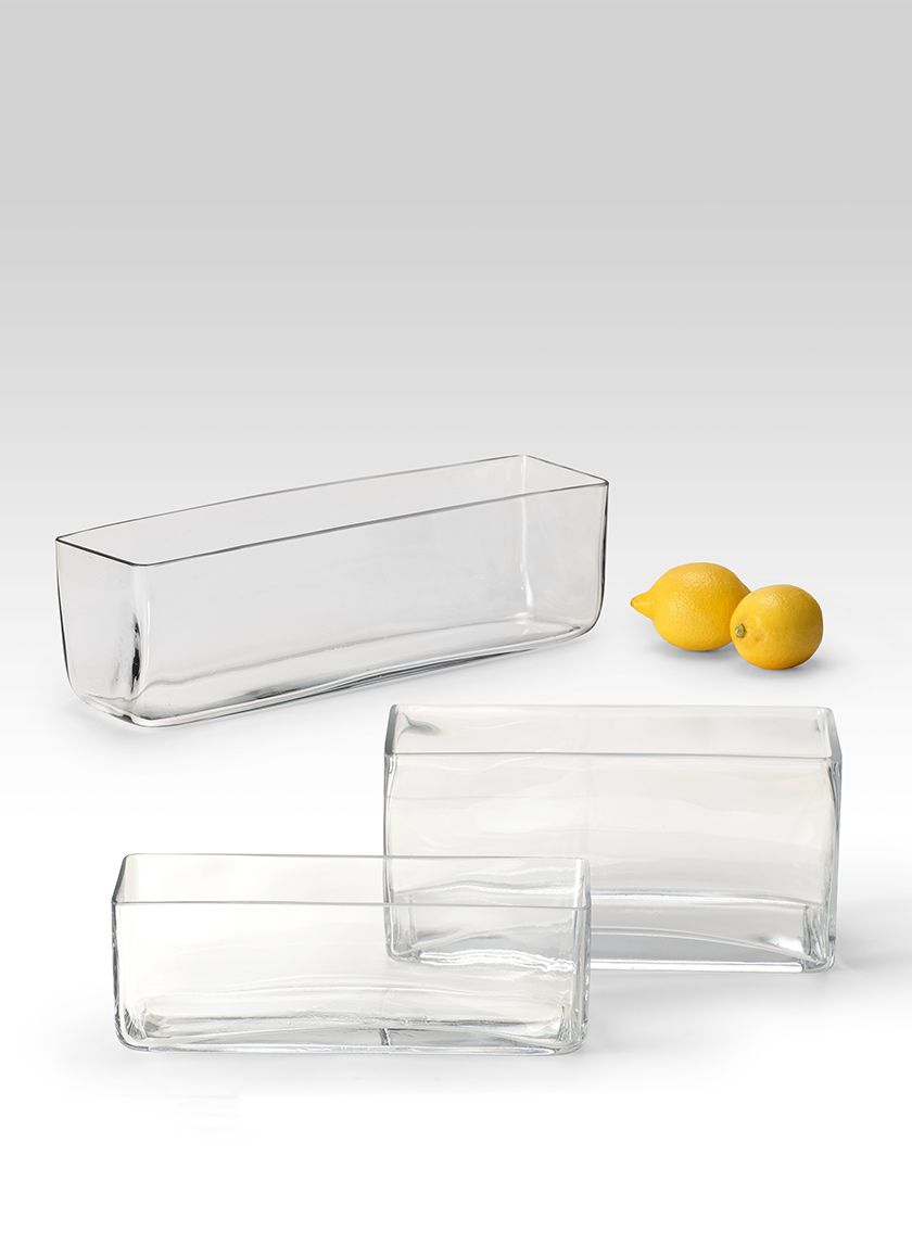 Rectangular Clear Glass Vases Decor Jamaligarden
