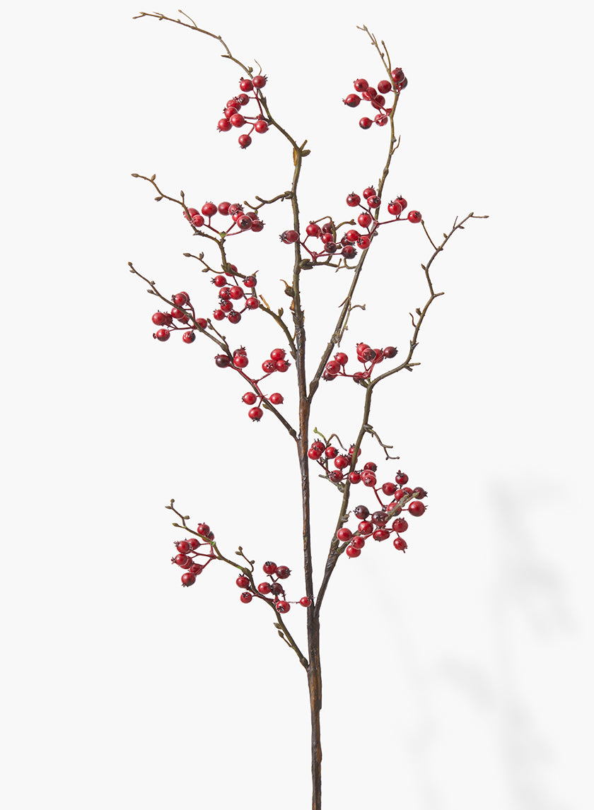 45in Long Tall Red Berry Branch Decor Jamaligarden