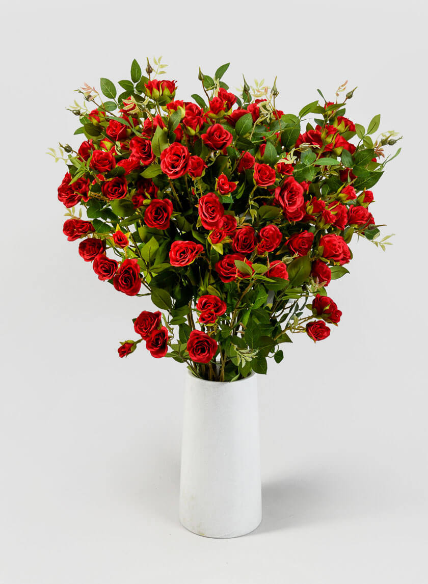 32in Long Red Old China Monthly Rose Decor Jamaligarden