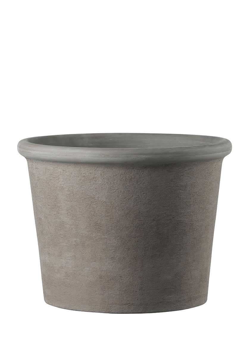 Primitivo Graphite Clay Round Pot Decor Jamaligarden 11.5in Tall EACH