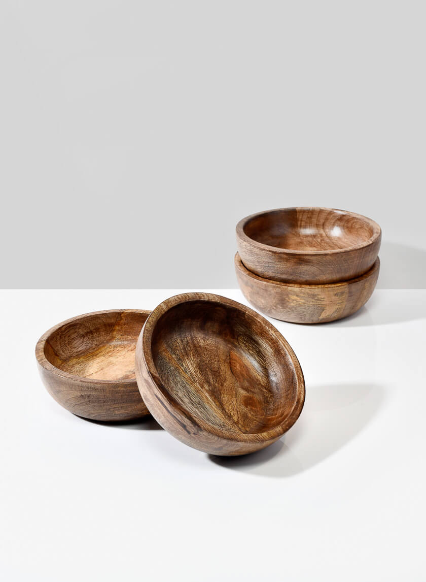 5in Wide Salma Wood Bowl, Mini Decor Jamaligarden