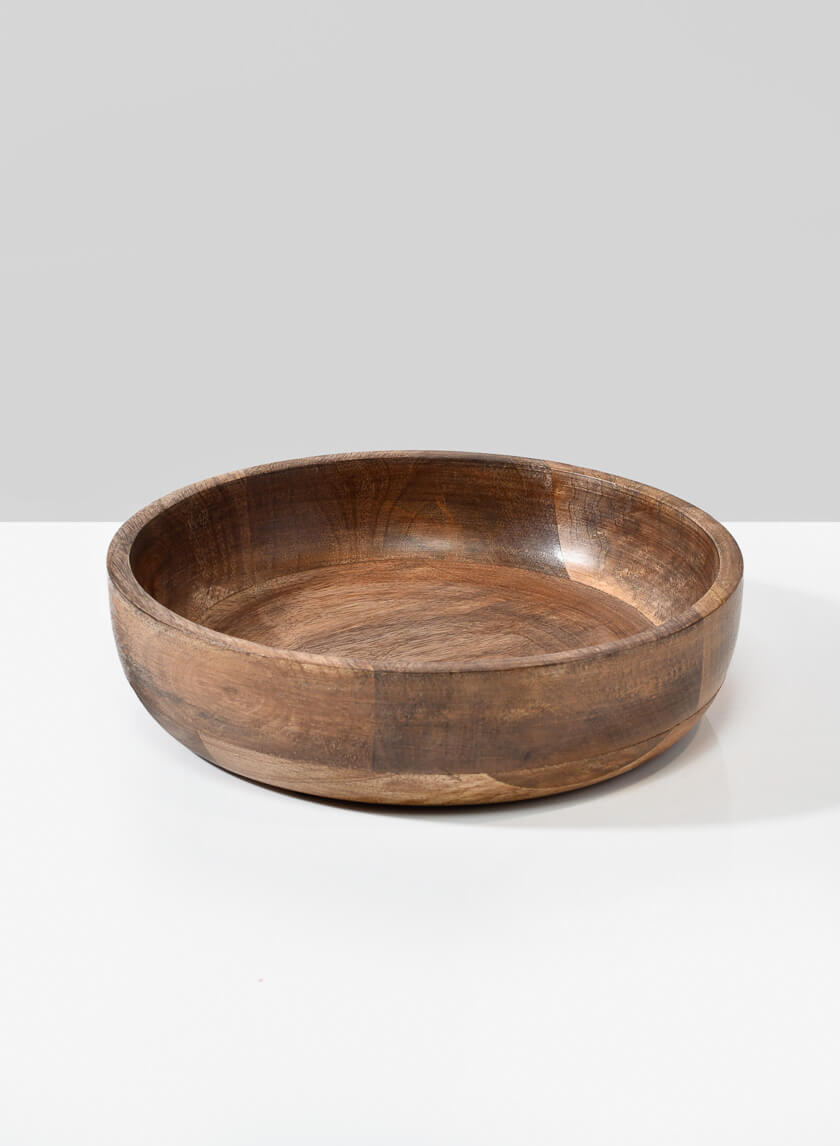 8.25in Wide Salma Wood Bowl Decor Jamaligarden