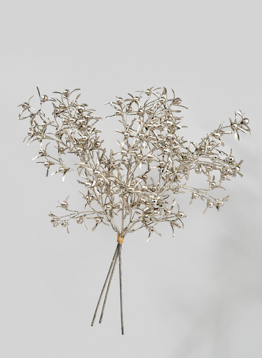 16in Long Shiny Champagne Berry Spray Decor Jamaligarden