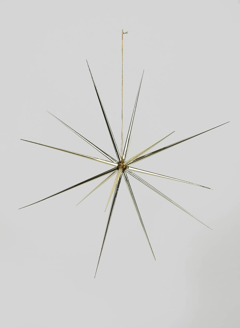 15in Shiny Champagne Starburst Decor Jamaligarden