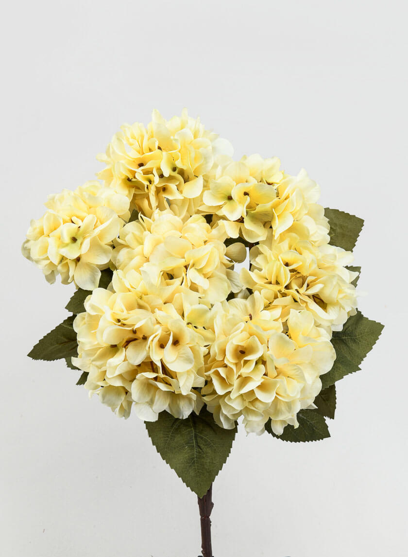 21in Long Small Cream Hydrangea Bush Decor Jamaligarden