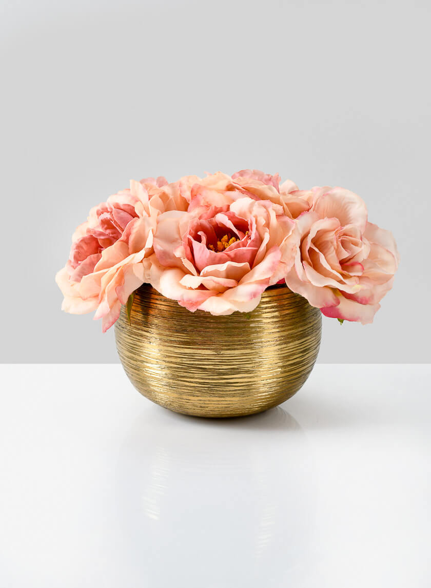 5in Wide Madras Etched Gold Bowl Decor Jamaligarden