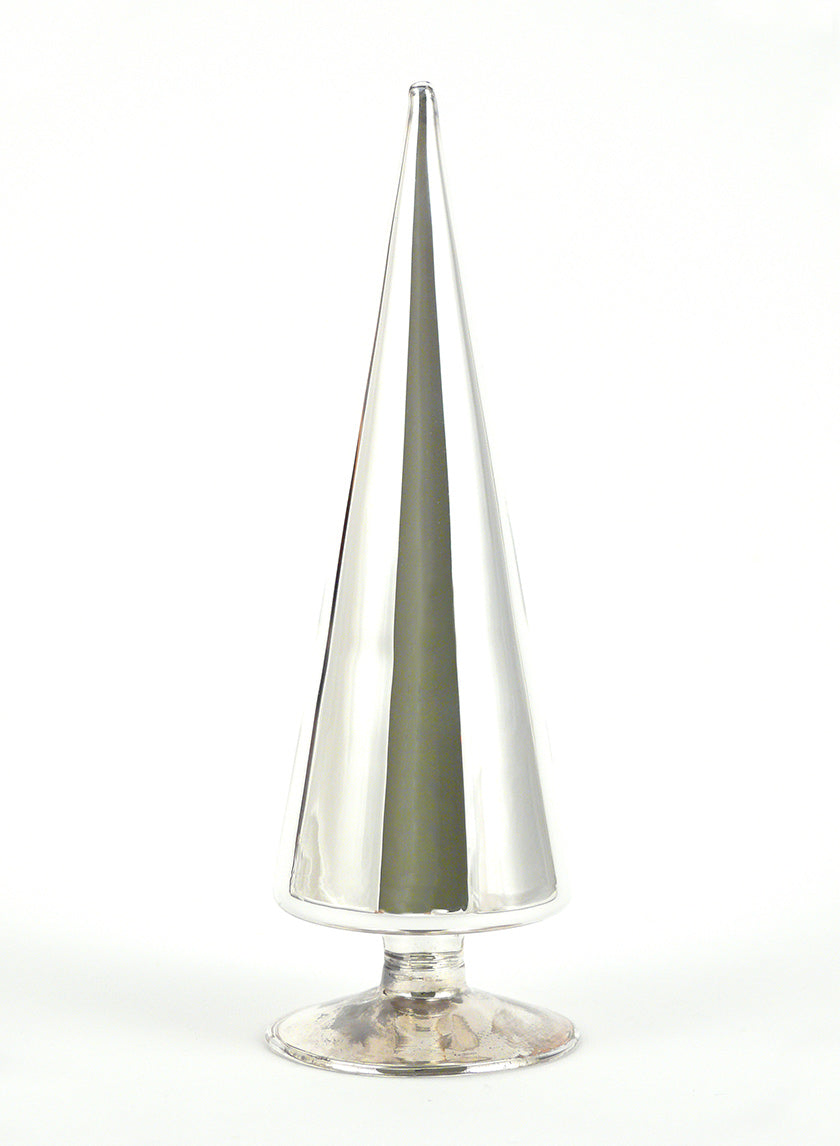 Silver Glass Christmas Trees Decor Jamaligarden