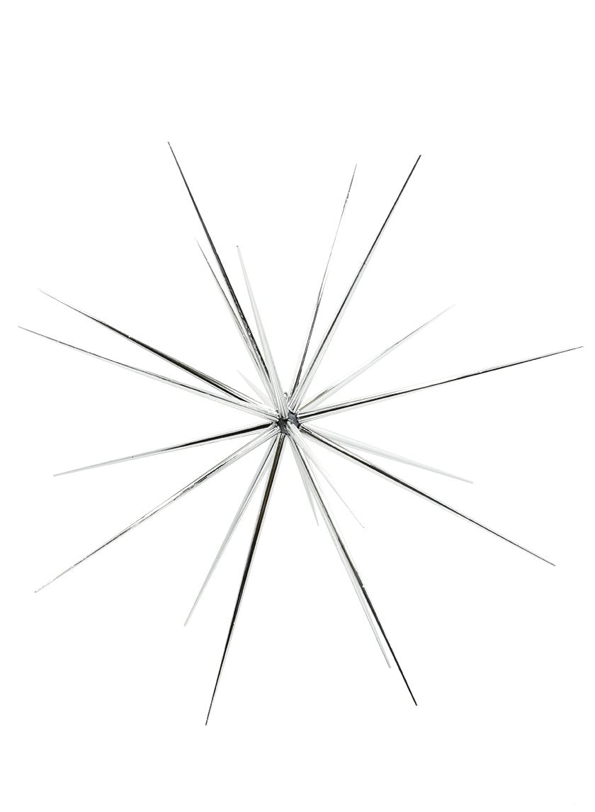 Shiny Silver Starbursts Decor Jamaligarden