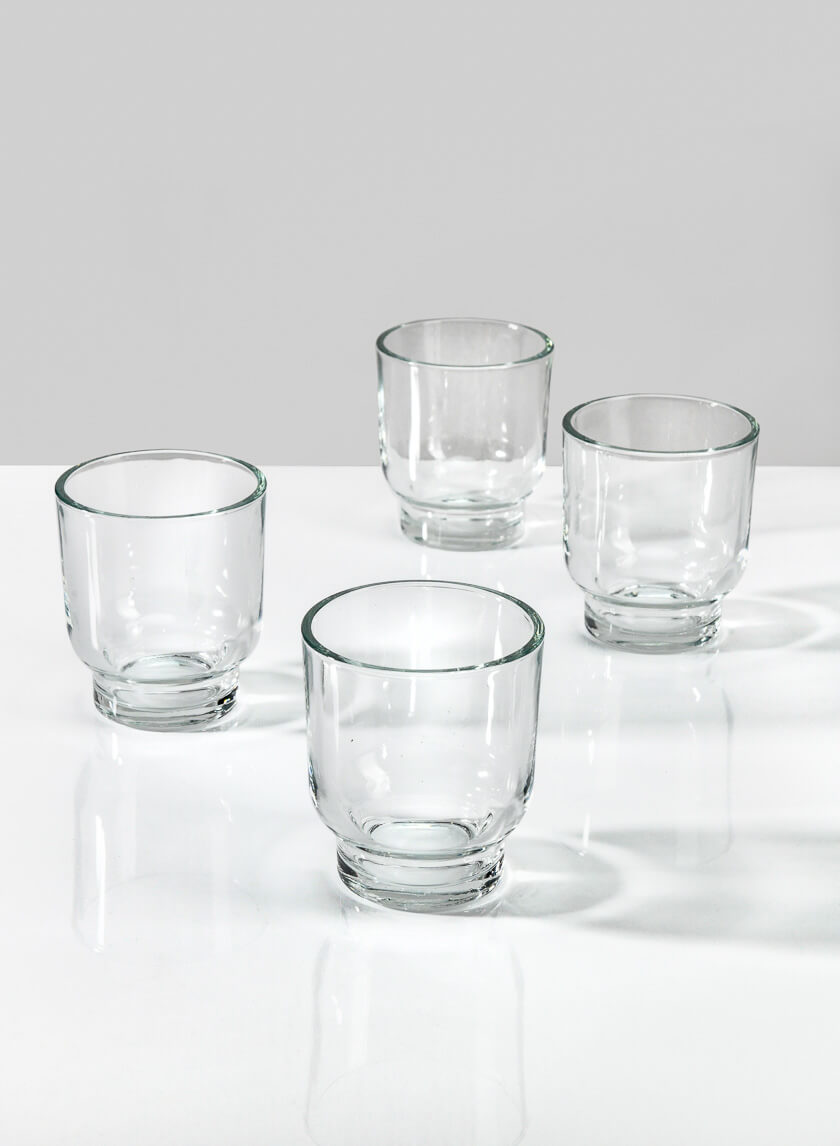 3.25in Tall Campana Glass Candleholder, Small Decor Jamaligarden