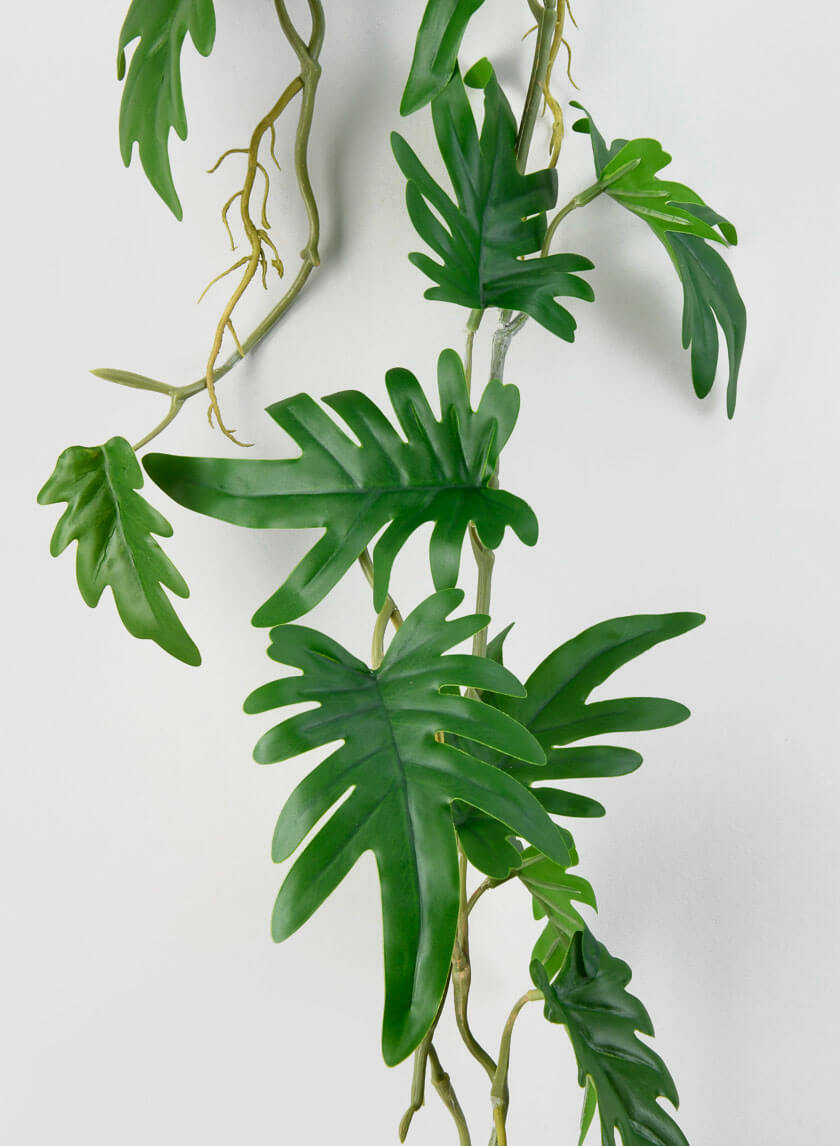 41in Long Small Philodendron Leaf Vine Decor Jamaligarden