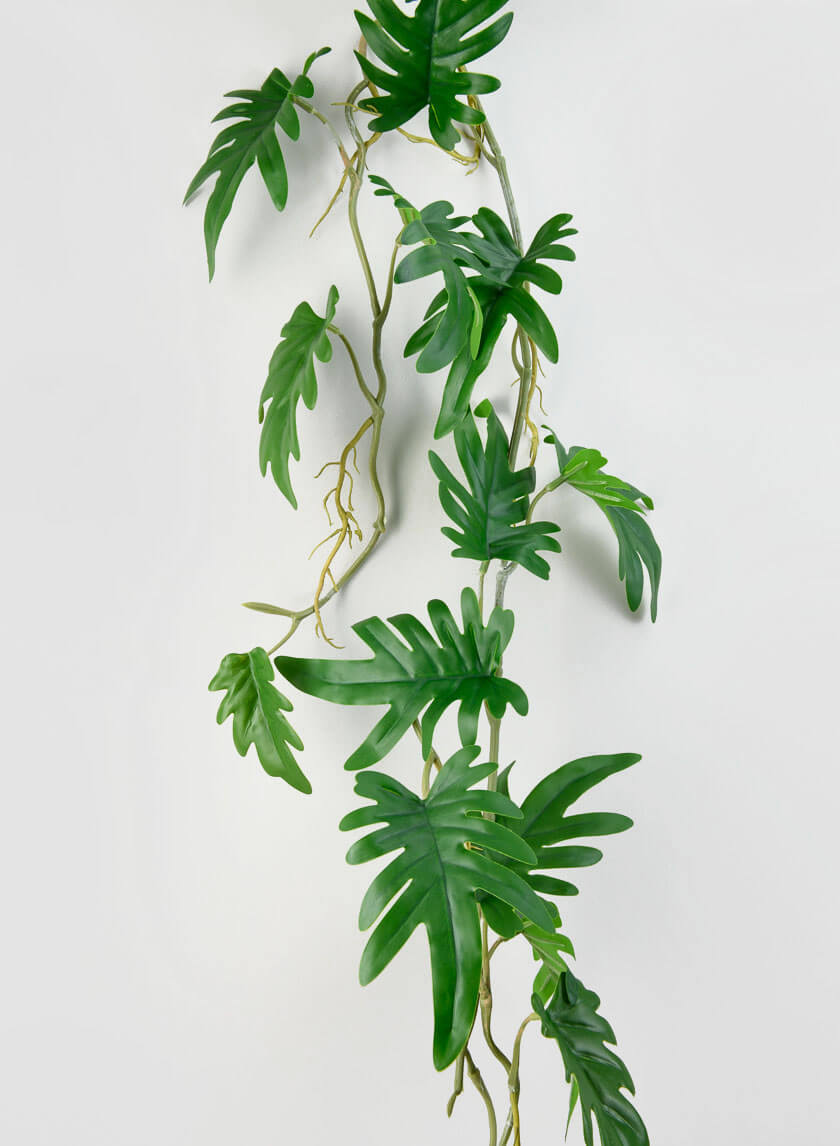 41in Long Small Philodendron Leaf Vine Decor Jamaligarden