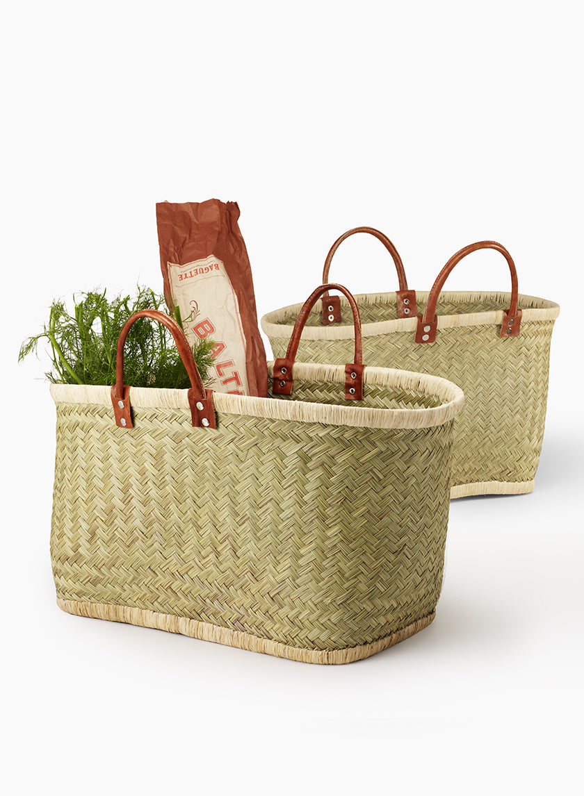 Natural Straw &amp; Raffia Bags With Leather Handles Decor Jamaligarden