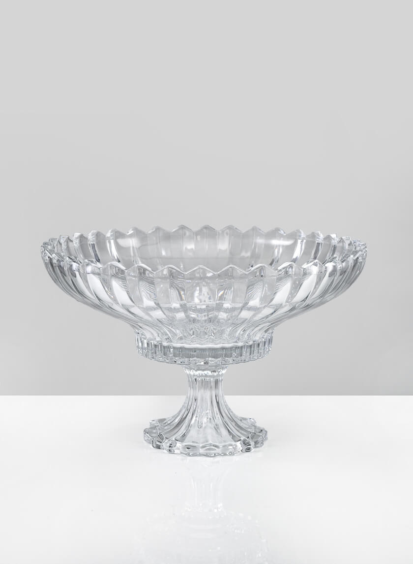 12.5in Wide The Grand Dame Glass Compote Decor Jamaligarden