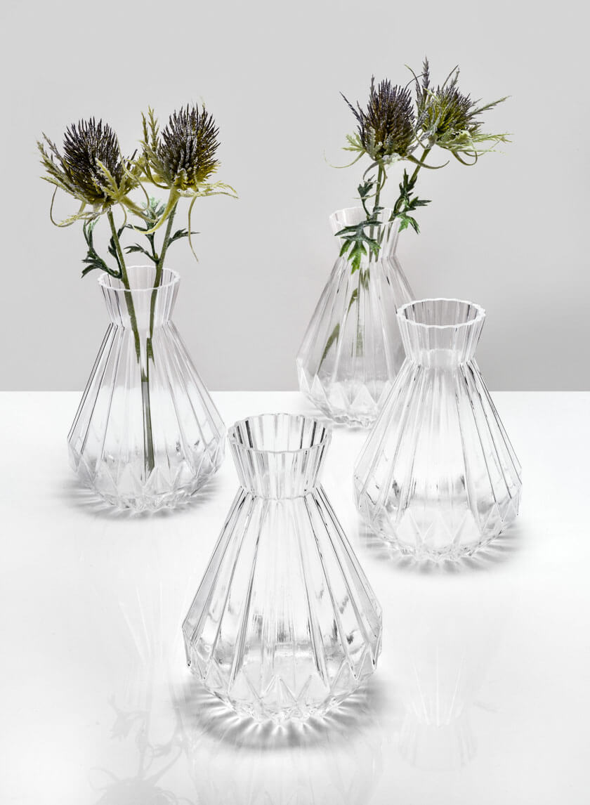 6.5in Tall Bonbon Glass Vase Decor Jamaligarden