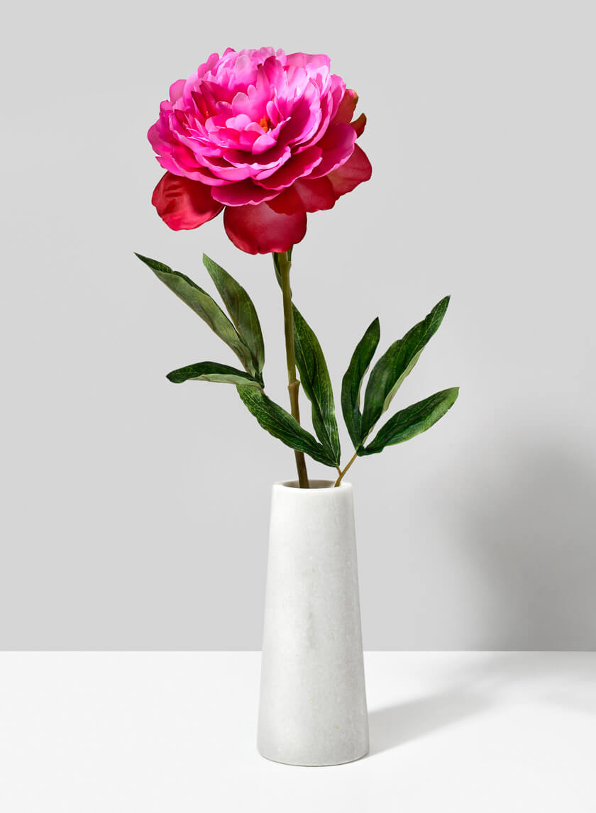 6in Tall White Marble Tuscan Column Vase Decor Jamaligarden