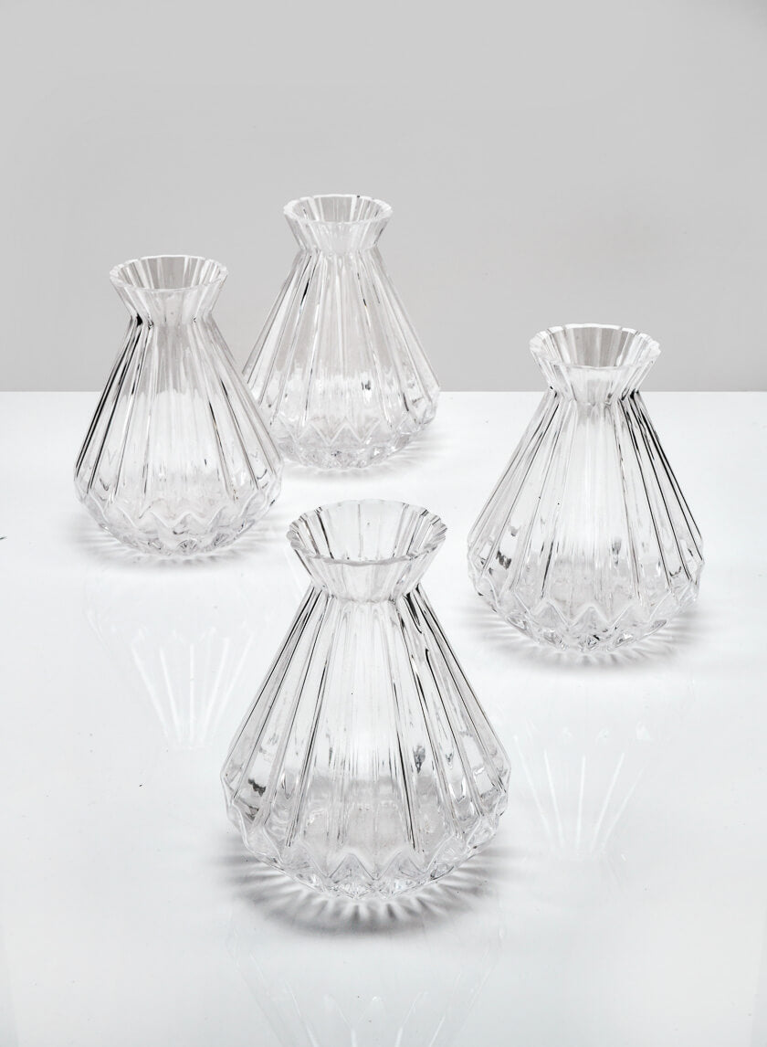 4.5in Tall Bonbon Glass Bud Vase Decor Jamaligarden