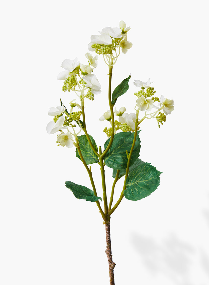 25in Long White Hydrangea Spray Decor Jamaligarden