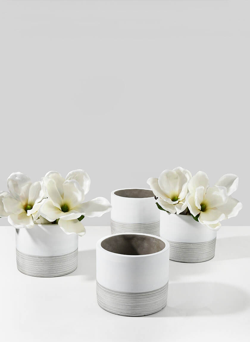 4.25in Tall Akureyri Matte Ceramic Cylinder Decor Jamaligarden