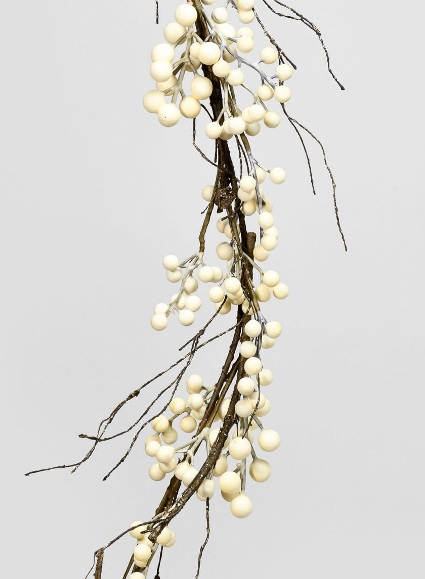 72in Long Whiteberry Garland Decor Jamaligarden