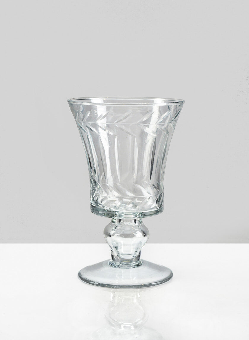 6in Tall Windsor Glass Urn, Mini Decor Jamaligarden
