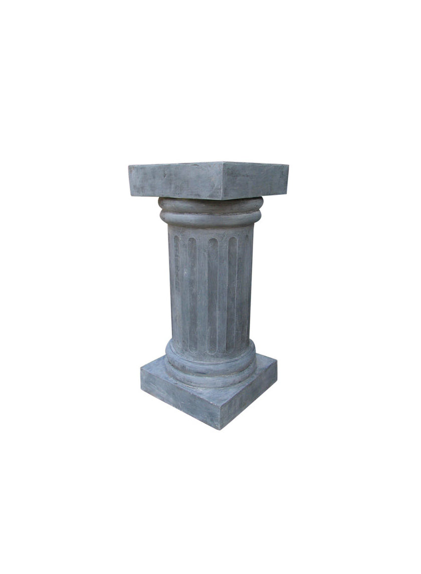 28in Tall Zinc Pedestal Decor Jamaligarden